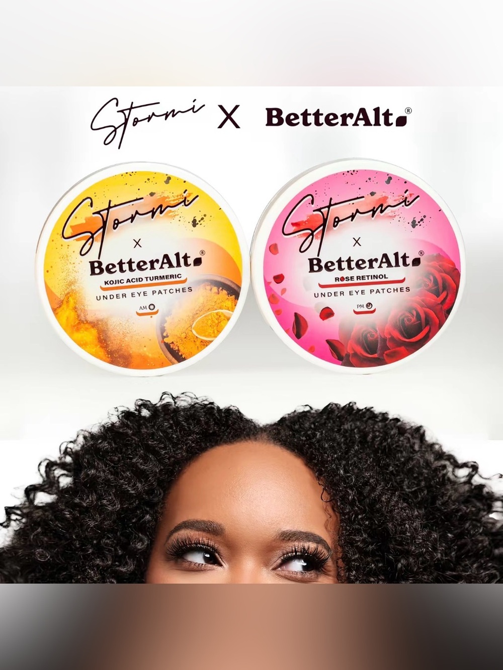 Stormi x BetterAlt AM/PM Under-eye Patches Retinol Rose Turmeric Hydration Glow